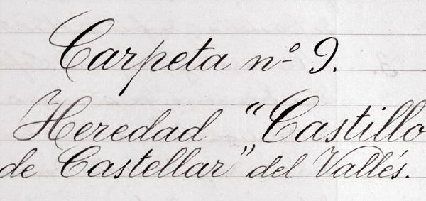 Documentació del castell de Castellar