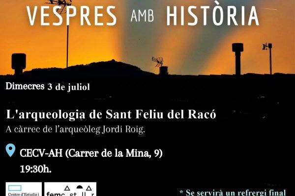 Vespres amb Història: ‘Les excavacions a Sant Feliu del Racó’, a càrrec de Jordi Roig