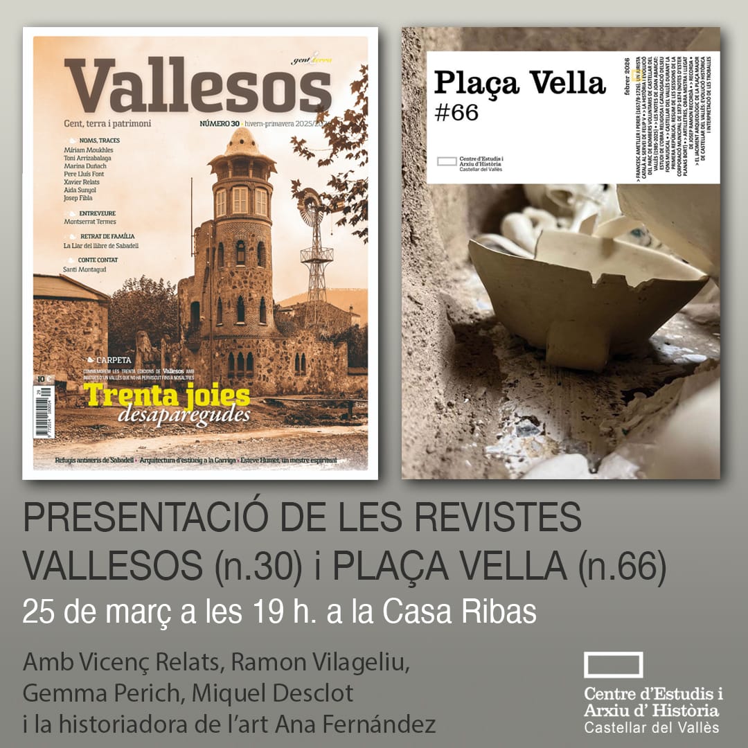 Presentació de les revistes Vallesos (n. 30) i Plaça Vella (n. 66)
